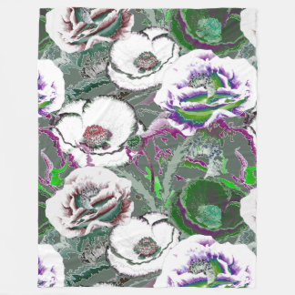 Manta Polar Composición de las flores.