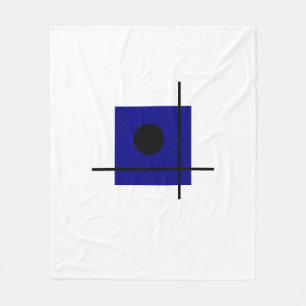 Manta Polar Composición geométrica azul del arte Bauhaus