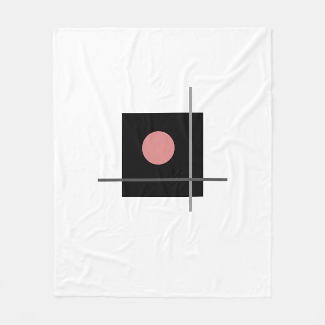 Manta Polar Composición geométrica del arte Bauhaus (Anverso)
