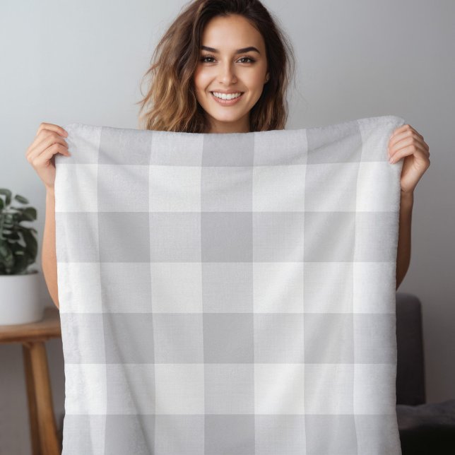 Manta Polar Comprobación de búfalo gris | Decoración moderna d (Subido por el creador)