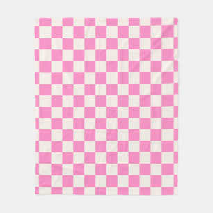Manta Polar Comprobación rosa, Patrón de tablero de cheques,