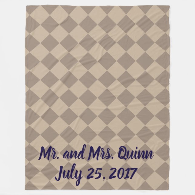 Manta Polar Comprobadores de colores - Beige turbio (Anverso)