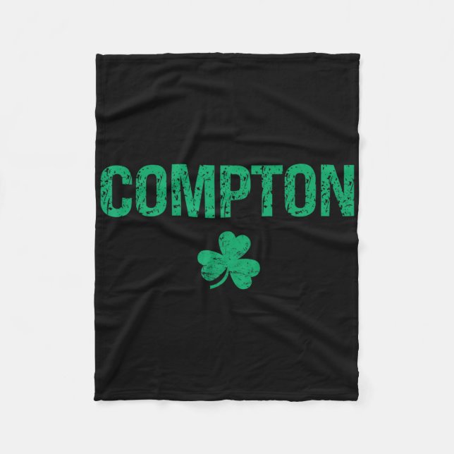 Manta Polar Compton Irish Shamrock St Patrick's Day  (Anverso)