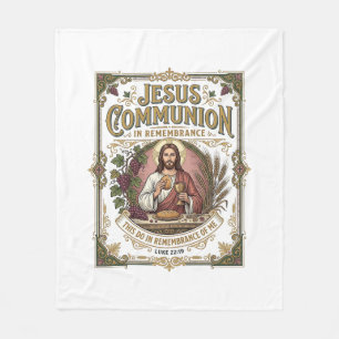 Manta Polar comunión Jesús Comunión Jesús Fe Cristiana Vi
