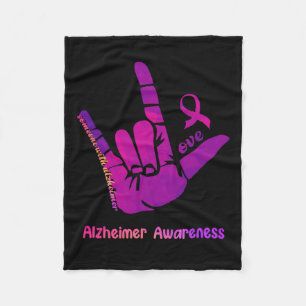 Manta Polar Con Alzheimerheimer Amor Concienciación de Heimer