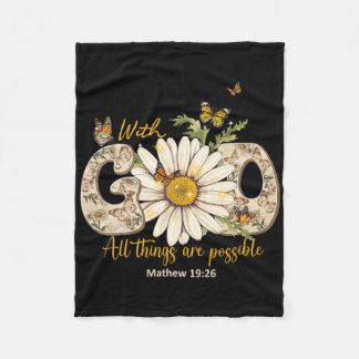 Manta Polar Con Dios Todas Las Cosas Son Posibles Mujeres Cris