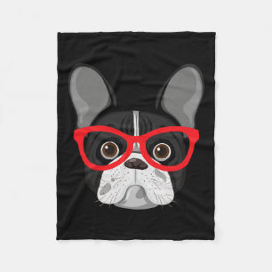 Manta Polar Con Gles - Bulldog francés