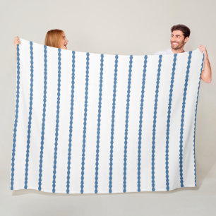 Manta Polar Conchas de peregrino oscuras del azul de Wedgewood