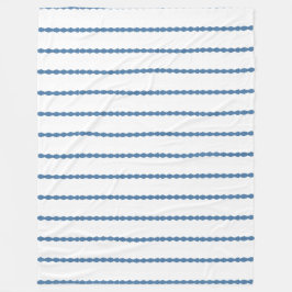 Manta Polar Conchas de peregrino oscuras del azul de Wedgewood