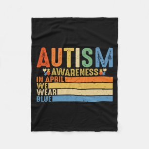 Manta Polar Conciencia Aceptación Autismo Mujeres Niño Está Bi