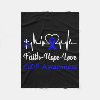 Manta Polar Conciencia Cidp Heartbeat Cruz Cristiana Fe Hop