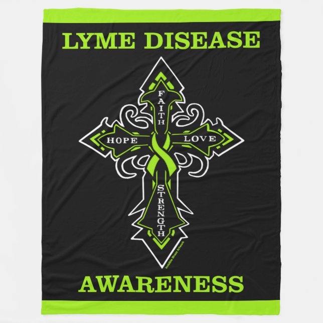 Manta Polar Conciencia cruzada... enfermedad de Lyme (Anverso)