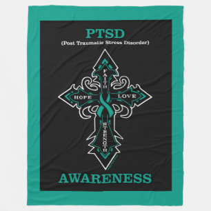 Manta Polar Conciencia cruzada...PTSD Fleece Blanket