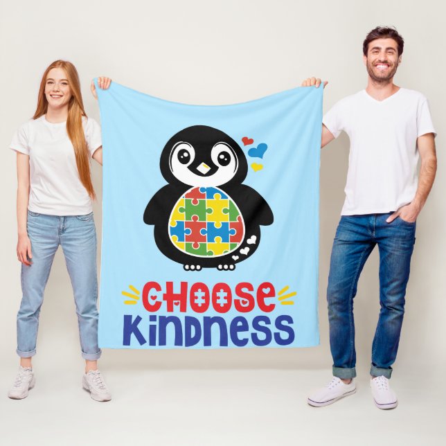 Manta Polar Conciencia del autismo - Fleece Blanket (In situ)