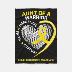 Manta Polar Conciencia del cáncer infantil de oro tía sobrina 