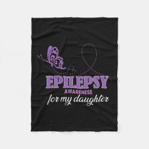Manta Polar Conciencia Epilepsia Para Mi Hija - Mamá Epilepsia