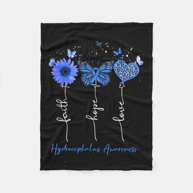 Manta Polar Conciencia Fe Esperanza Amor Leopard Sunflower (Anverso)