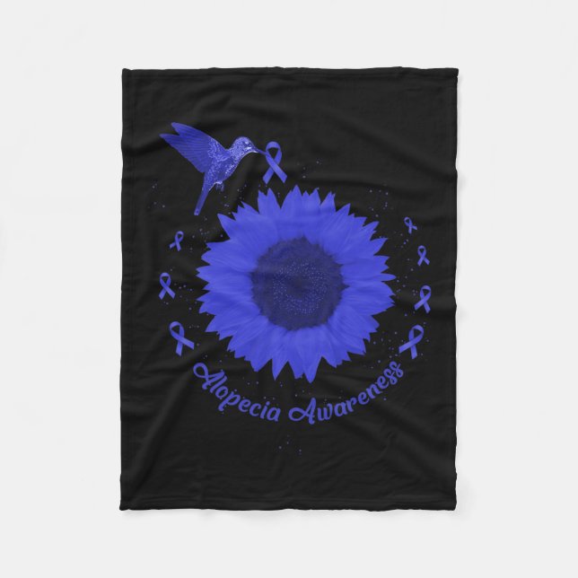 Manta Polar Conciencia Flor de soporte de pérdida de pelo de c (Anverso)