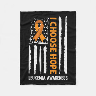 Manta Polar Conciencia Leucemia Cáncer Bandera Estadounidense