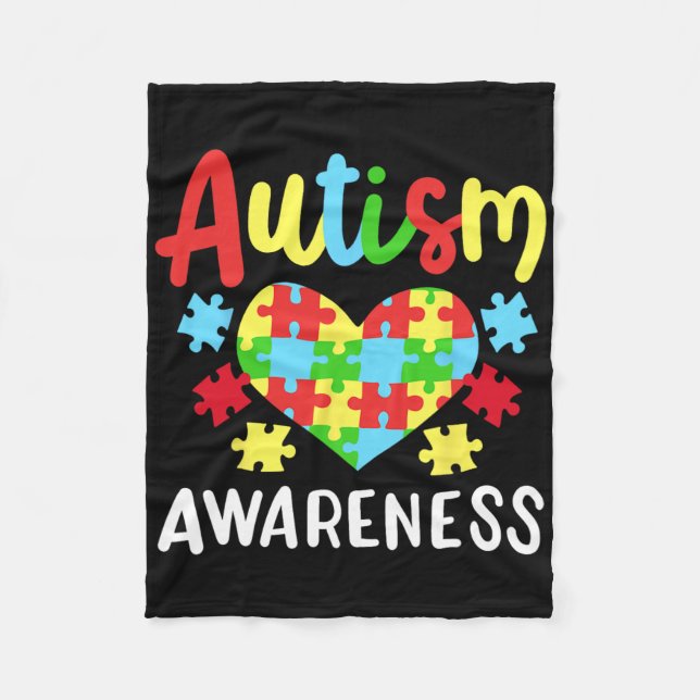 Manta Polar Conciencia sobre el autismo 1 (Anverso)