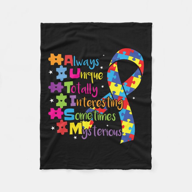 Manta Polar Conciencia sobre el autismo 1 (Anverso)