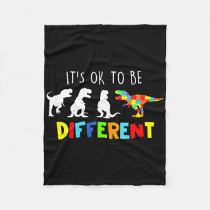 Manta Polar Conciencia Sobre El Autismo Dinosaurio Kid Bois Es
