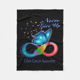 Manta Polar Conciencia sobre el cáncer de colon de mariposa
