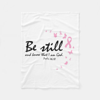 Manta Polar Conciencia sobre el cáncer de mama Regalos cristia