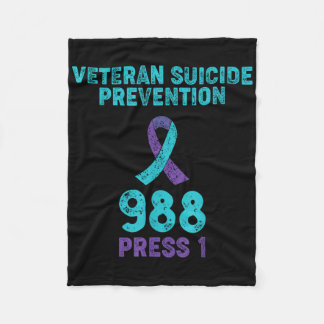 Manta Polar Conciencia sobre el suicidio de veteranos - 988 Ca