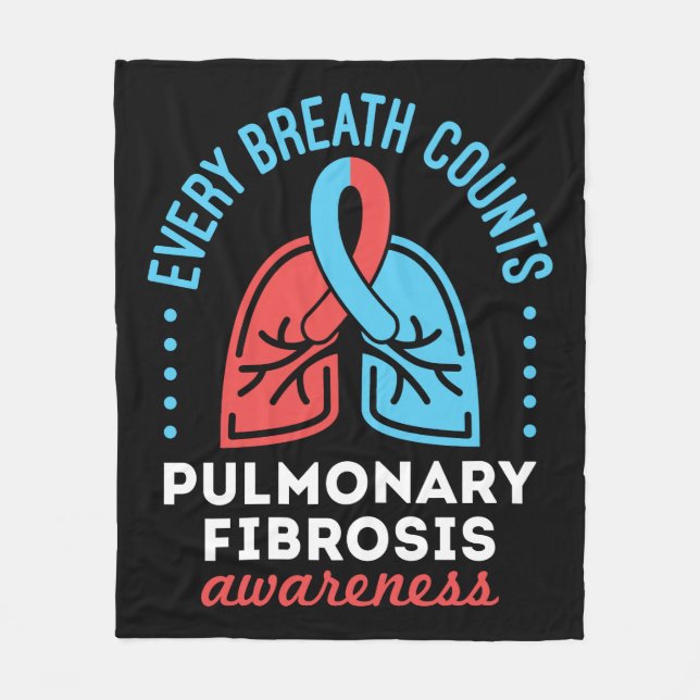 Manta Polar Conciencia sobre Fibrosis Pulmonar Cada Respiració (Anverso)