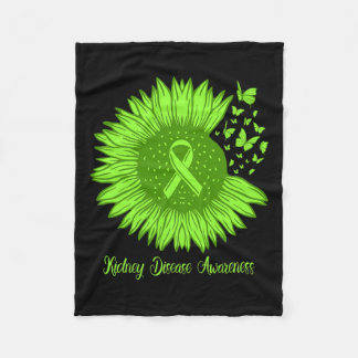 Manta Polar Conciencia sobre la enfermedad renal Sunflower Mom