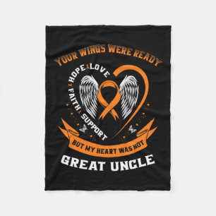 Manta Polar Conciencia sobre la leucemia Gran Tío Tus Alas Fue