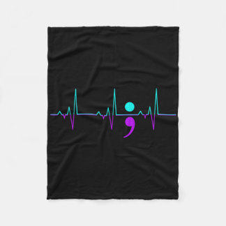 Manta Polar Conciencia suicida Heartbeat Soporte Cinta Feliz G