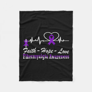 Manta Polar Concienciación Heartbeat Cruz Cristiana