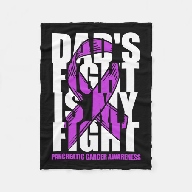 Manta Polar Concienciación pancreática sobre el cáncer Cinta p (Anverso)