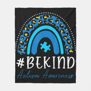 Manta Polar Concienciación sobre autismo de Be Kind Mujeres Ch
