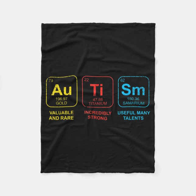 Manta Polar Concienciación sobre el autismo Mujeres Hombres El (Anverso)