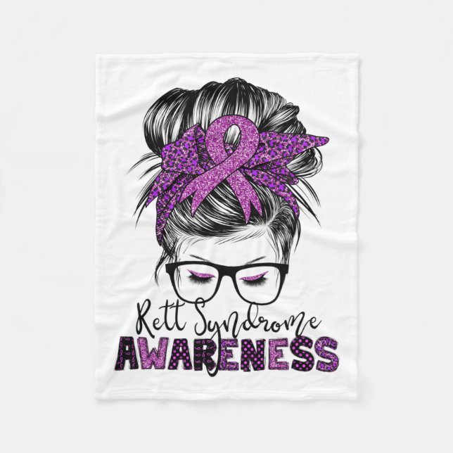 Manta Polar Concienciación sobre el síndrome de Retorno Mujere (Anverso)