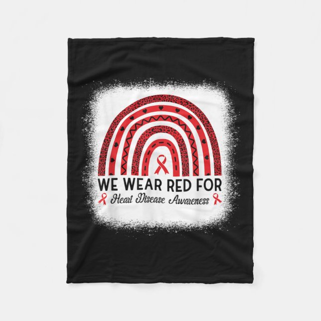 Manta Polar Concienciación sobre enfermedades cardíacas Arcoir (Anverso)