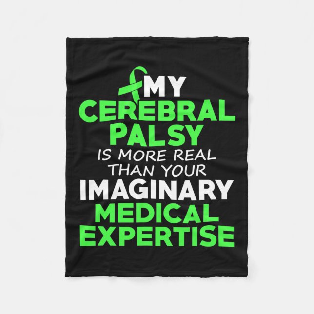 Manta Polar Concienciación sobre la parálisis cerebral en el c (Anverso)