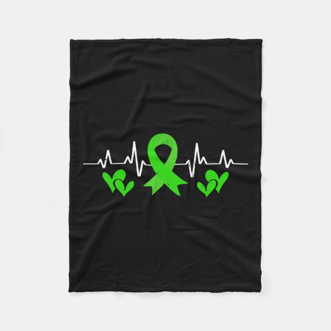 Manta Polar Concienciación sobre la salud mental Heartbeat Ter (Anverso)