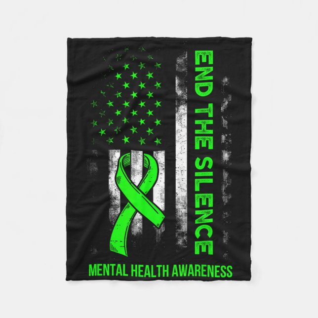 Manta Polar Concienciación sobre la salud mental Tenga Amabili (Anverso)