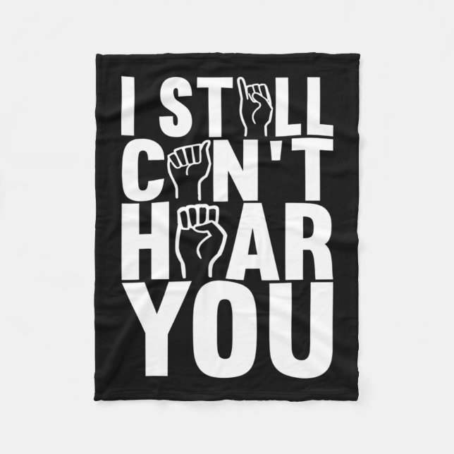 Manta Polar Concienciación sobre la sordera en el lenguaje del (Anverso)