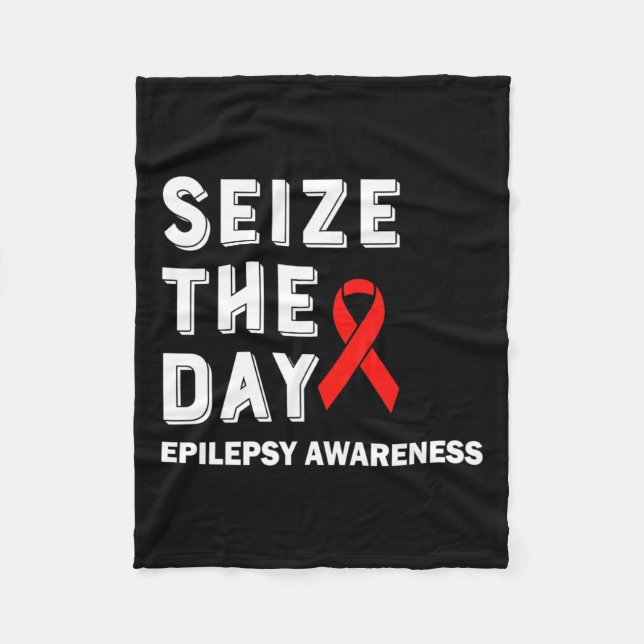 Manta Polar Concienciar sobre la epilepsia del día (Anverso)