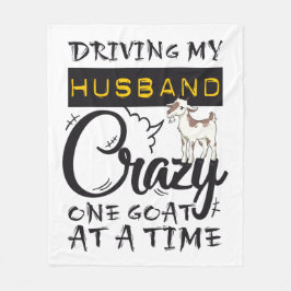 Manta Polar Conducir a mi marido loco de cabra a la vez