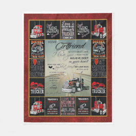 Manta Polar Conductor De Camión Personalizado A Mi Novia