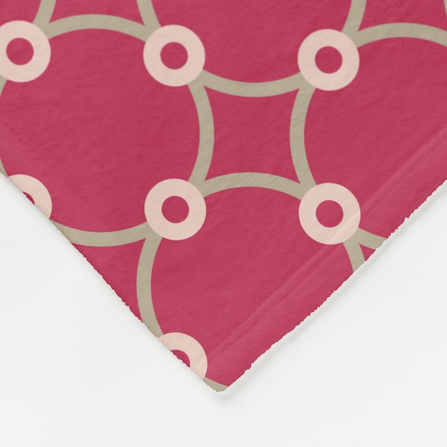 Manta Polar Conectividad nuclear - magenta - patrón ininterrum (Esquina)