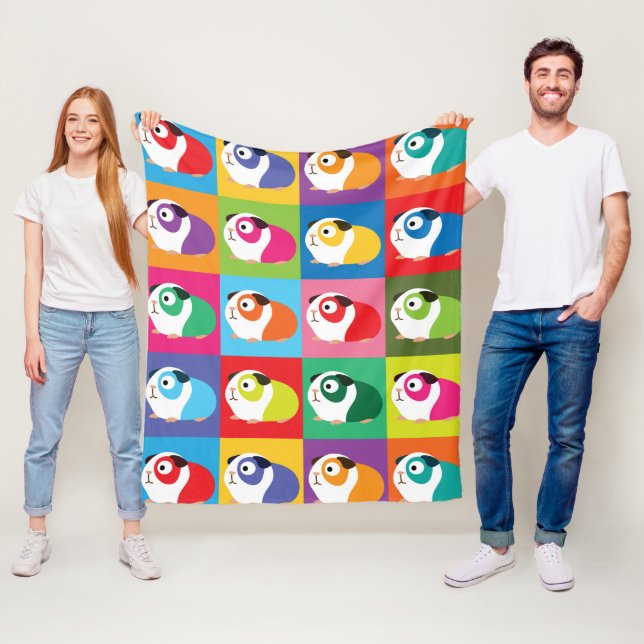 Manta Polar Conejillos de Indias del arte pop (In situ)