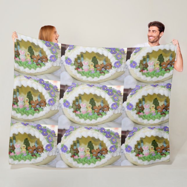 Manta Polar conejito de huevo de Pascua (In situ)