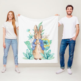 Manta Polar Conejo clásico en chaqueta azul